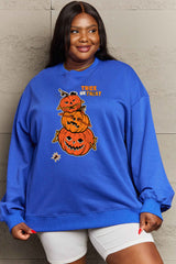 Simply Love Full Size TRICK OR TREAT Graphic Sweatshirt king-general-store-5710.myshopify.com