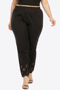 Plus Size Openwork Elastic Waist Pants king-general-store-5710.myshopify.com