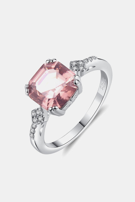 Morganite 925 Sterling Silver Ring king-general-store-5710.myshopify.com