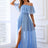 Off-Shoulder Layered Split Maxi Dress king-general-store-5710.myshopify.com