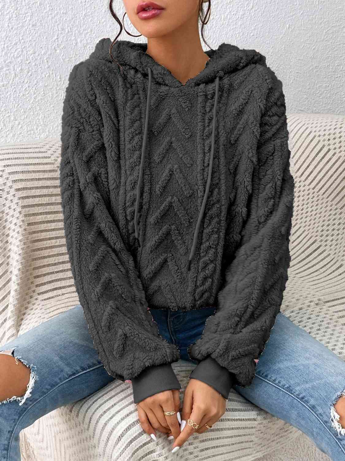 Drawstring Long Sleeve Hoodie king-general-store-5710.myshopify.com