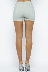 Basic Shorts in Sage - Kings Crown Jewel Boutique