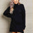 Double Take Rib-Knit Turtleneck Drop Shoulder Sweater Dress king-general-store-5710.myshopify.com