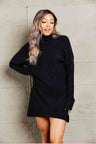 Double Take Rib-Knit Turtleneck Drop Shoulder Sweater Dress king-general-store-5710.myshopify.com