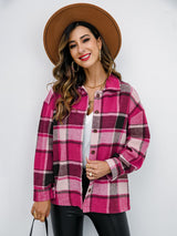 Plaid Button-Down Jacket king-general-store-5710.myshopify.com