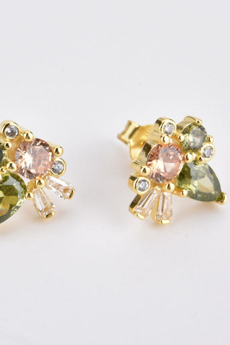 Zircon Decor 925 Sterling Silver Stud Earrings king-general-store-5710.myshopify.com