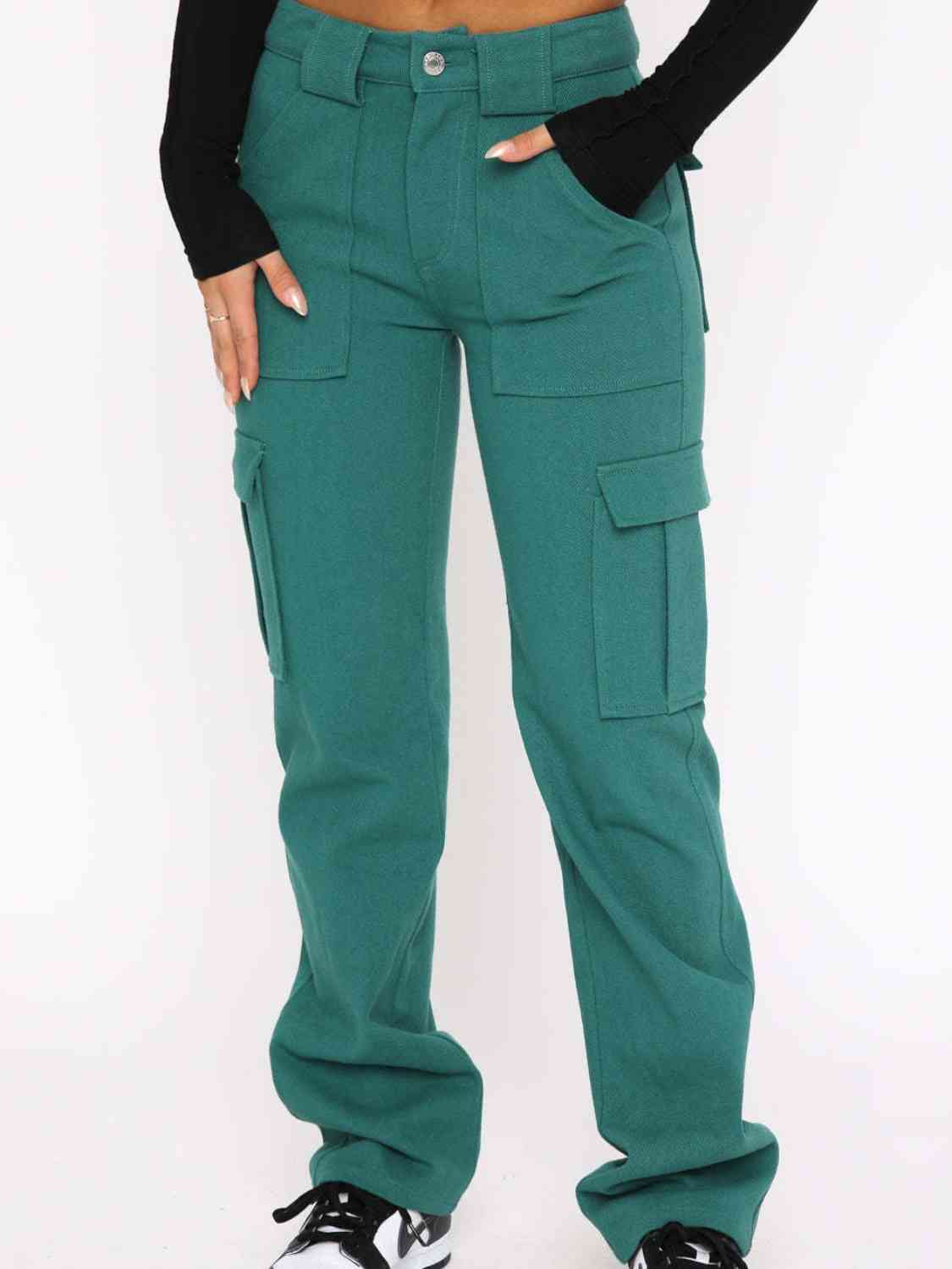 Straight Leg Cargo Pants king-general-store-5710.myshopify.com