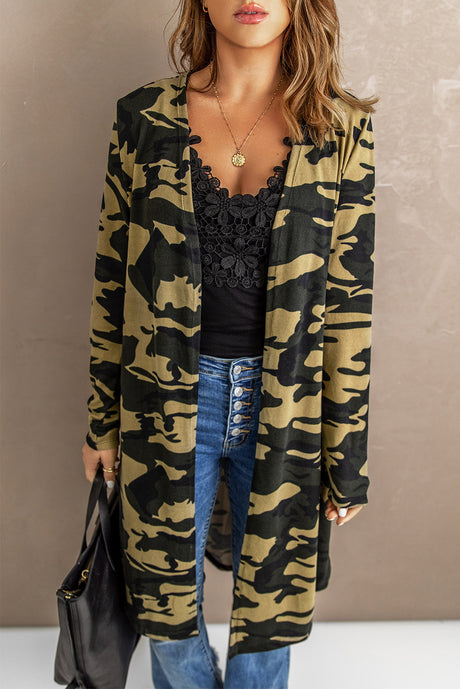 Printed Open Front Longline Cardigan king-general-store-5710.myshopify.com