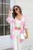 Color Block Ribbed Dropped Shoulder Open Front Cardigan king-general-store-5710.myshopify.com