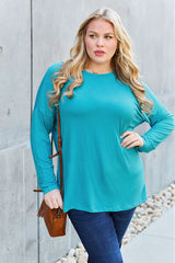 Basic Bae Full Size Round Neck Dropped Shoulder T-Shirt king-general-store-5710.myshopify.com