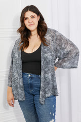 Melody Full Size Snake Print Chiffon Kimono king-general-store-5710.myshopify.com