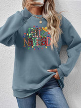 FELIZ NAVIDAD Round Neck Drop Shoulder Sweatshirt king-general-store-5710.myshopify.com