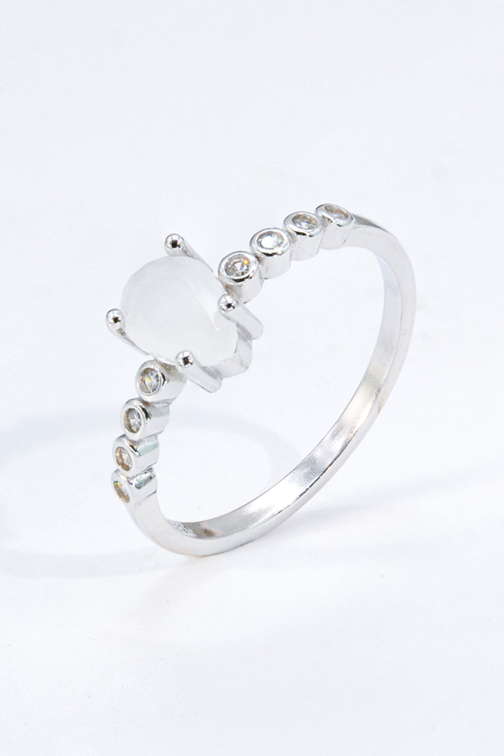 Teardrop Natural Moonstone Ring king-general-store-5710.myshopify.com