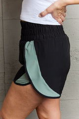 Ninexis Put In Work High Waistband Contrast Detail Active Shorts king-general-store-5710.myshopify.com