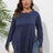 Plus Size Round Neck Long Sleeve Slit T-Shirt king-general-store-5710.myshopify.com