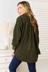 Heimish Cozy Girl Full Size Button Down Shacket king-general-store-5710.myshopify.com