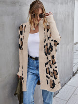 Leopard Pattern Fuzzy Cardigan king-general-store-5710.myshopify.com