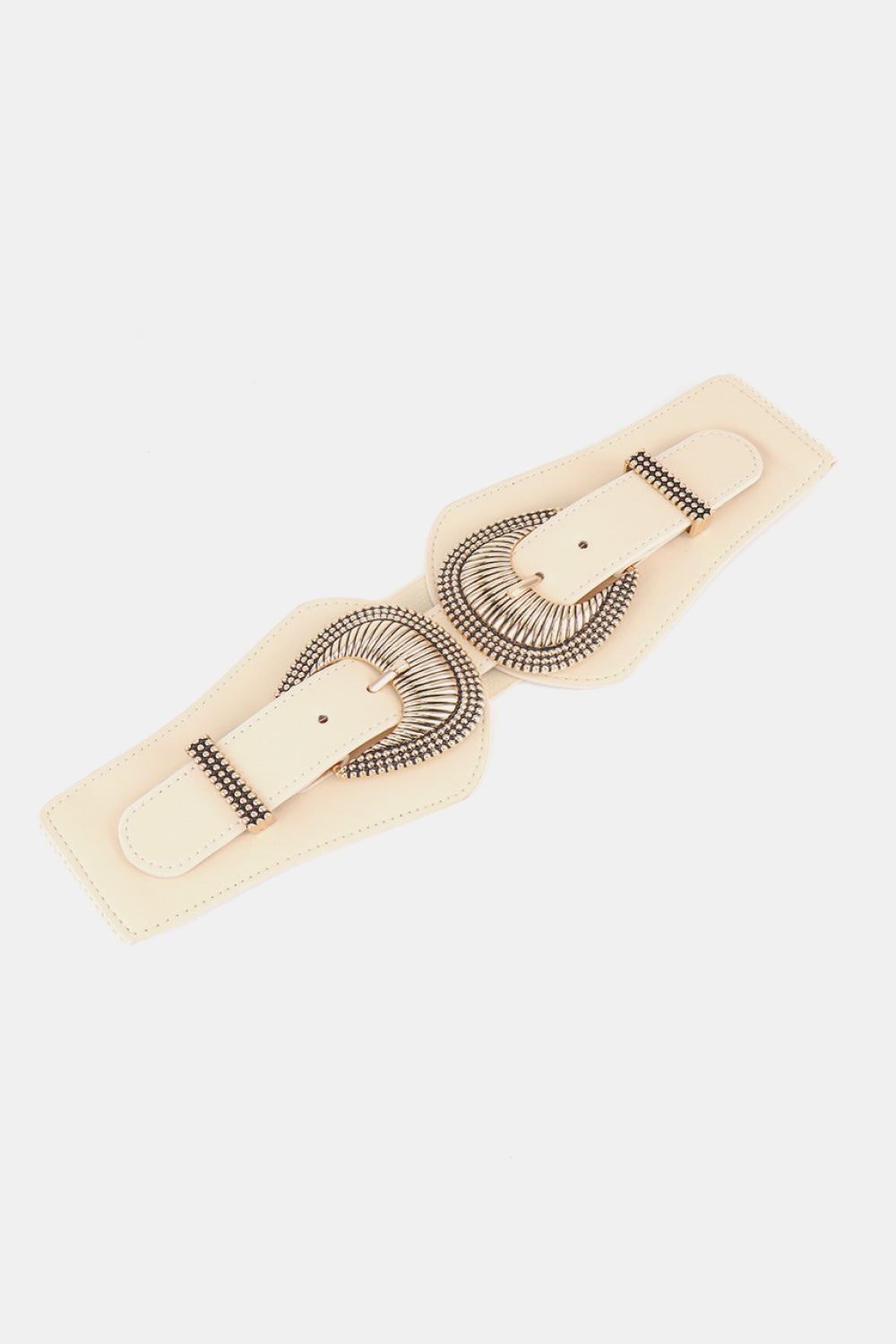 Shell Double Buckle Elastic Wide Belt king-general-store-5710.myshopify.com