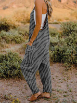 Full Size Printed V-Neck Sleeveless Jumpsuit king-general-store-5710.myshopify.com