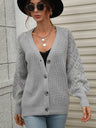 Double Take Rib-Knit Plunge Raglan Sleeve Cardigan king-general-store-5710.myshopify.com