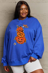 Simply Love Full Size TRICK OR TREAT Graphic Sweatshirt king-general-store-5710.myshopify.com