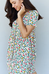 Ninexis Follow Me Full Size V-Neck Ruffle Sleeve Floral Dress king-general-store-5710.myshopify.com
