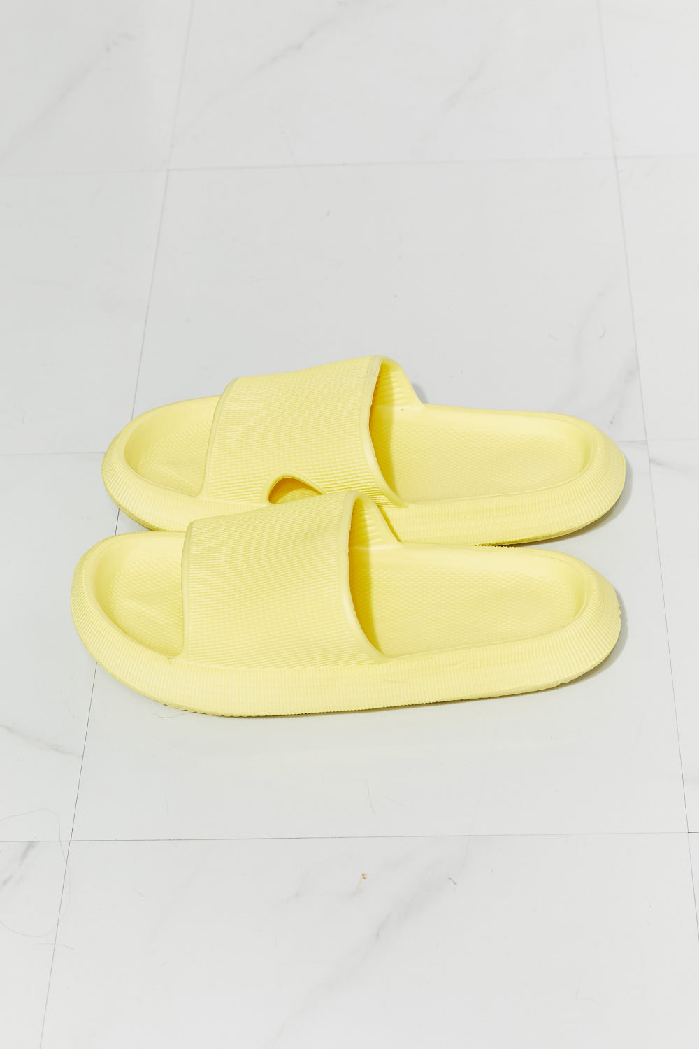 MMShoes Arms Around Me Open Toe Slide in Yellow king-general-store-5710.myshopify.com