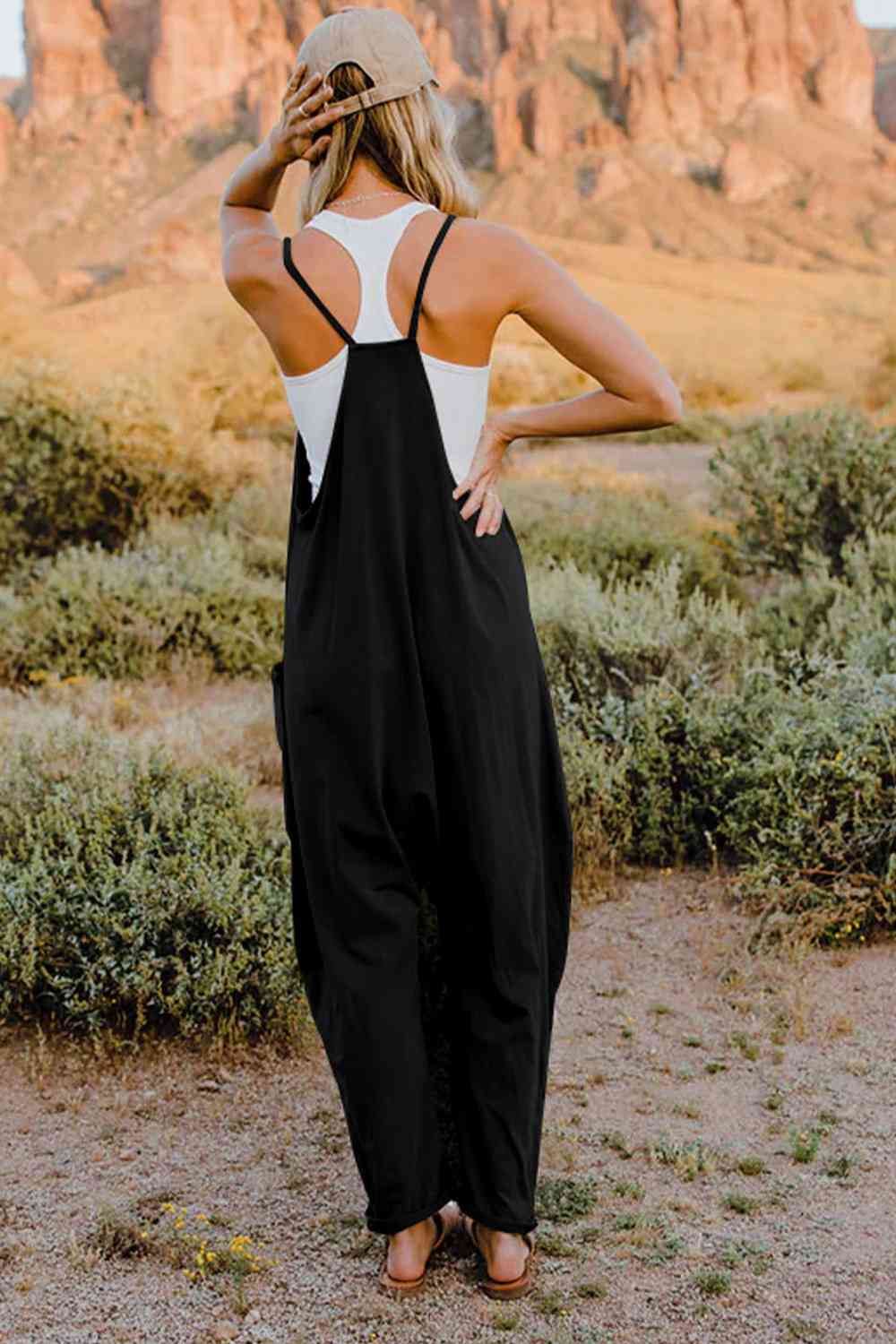 Double Take  V-Neck Sleeveless Jumpsuit with Pocket king-general-store-5710.myshopify.com