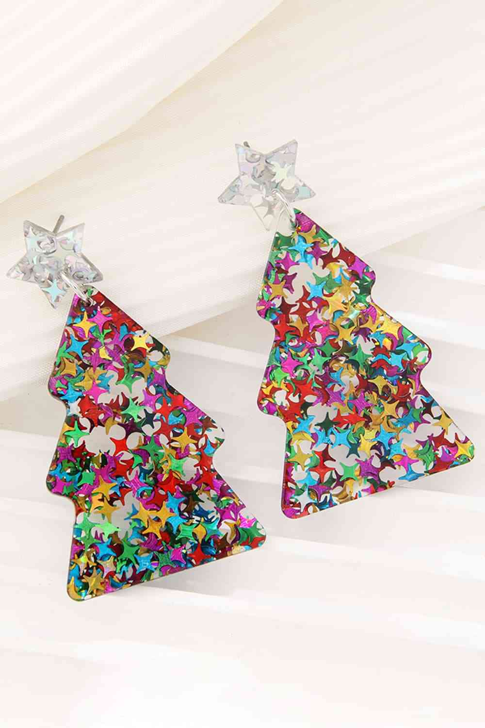 Christmas Tree Acrylic Earrings king-general-store-5710.myshopify.com