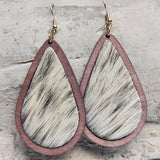 Teardrop Shape Wooden Dangle Earrings king-general-store-5710.myshopify.com