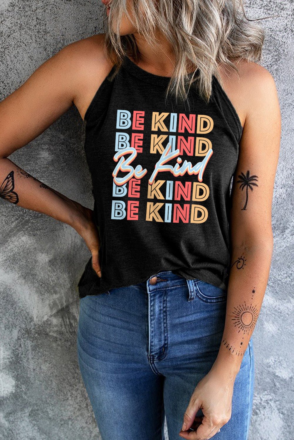 BE KIND Graphic Tank Top - Kings Crown Jewel Boutique