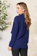 Heimish Full Size Statement Neck Open Front Blazer king-general-store-5710.myshopify.com