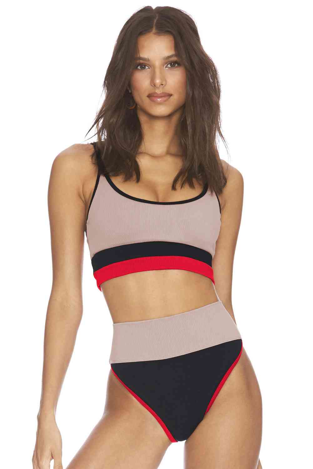 Color Block Spaghetti Strap Two-Piece Swim Set king-general-store-5710.myshopify.com