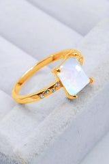 Square Moonstone Ring king-general-store-5710.myshopify.com