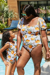 Marina West Swim Float On Ruffled One-Piece in Citrus Orange king-general-store-5710.myshopify.com