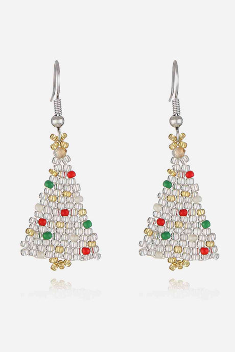 Beaded Christmas Tree Earrings - Kings Crown Jewel Boutique