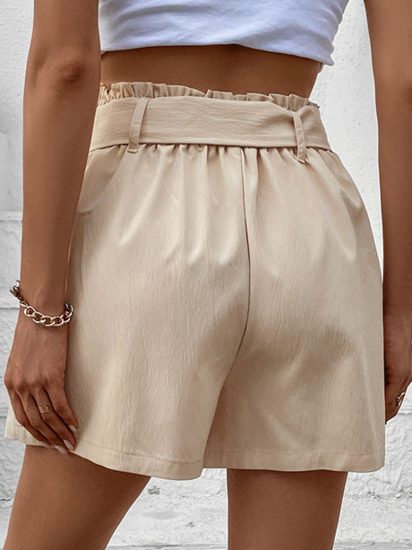 Belted Shorts with Pockets - Kings Crown Jewel Boutique