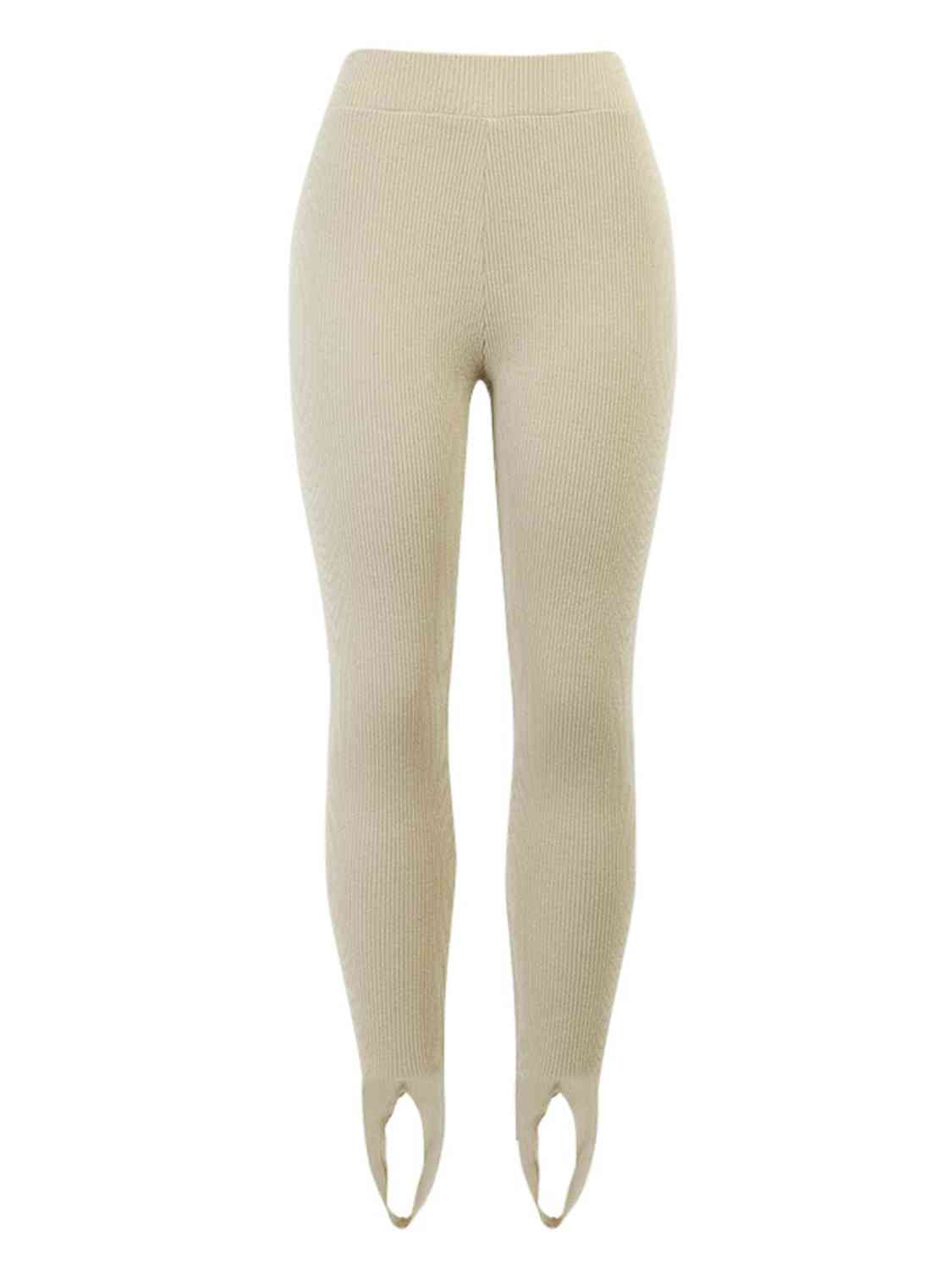 Ribbed Mid Waist Leggings king-general-store-5710.myshopify.com