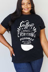 Simply Love Full Size COFFEE MAKES EVERYTHING POSSIBLE Graphic Cotton Tee king-general-store-5710.myshopify.com