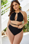 Plus Size Cutout Tied Backless Bikini Set king-general-store-5710.myshopify.com