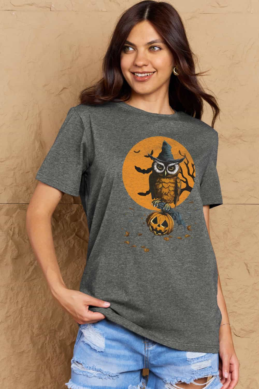 Simply Love Full Size Holloween Theme Graphic Cotton T-Shirt king-general-store-5710.myshopify.com