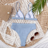 Spaghetti Strap Ribbed Bikini Set king-general-store-5710.myshopify.com