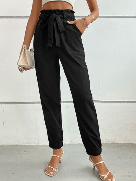 Tie Front Long Pants king-general-store-5710.myshopify.com