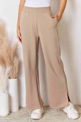 RISEN Wide Waistband Slit Wide Leg Pants king-general-store-5710.myshopify.com