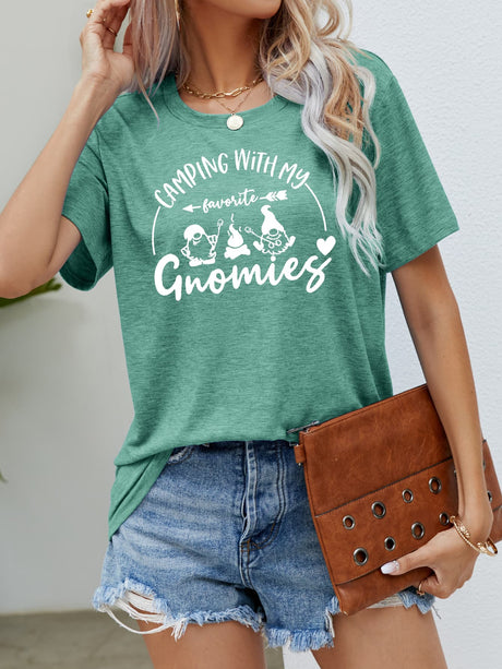 CAMPING WITH MY FAVORITE GNOMIES Graphic Tee king-general-store-5710.myshopify.com