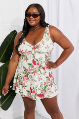 Marina West Swim Full Size Sail With Me V-Neck Swim Dress in Cream king-general-store-5710.myshopify.com