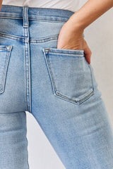 Kancan Full Size Mid Rise Y2K Slit Bootcut Jeans king-general-store-5710.myshopify.com