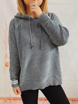 Drawstring Long Sleeve  Hooded Sweater king-general-store-5710.myshopify.com