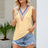 Contrast V-Neck Eyelet Tank king-general-store-5710.myshopify.com