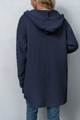 Cable-Knit Dropped Shoulder Hooded Cardigan king-general-store-5710.myshopify.com